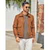 image:imageCOOFANDY Mens Henley Shirts Long Sleeve Casual TShirts Lightweight Tee02khaki
