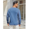 image:imageCOOFANDY Mens Henley Shirts Long Sleeve Casual TShirts Lightweight TeeBlue