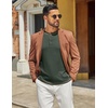 image:imageCOOFANDY Mens Henley Shirts Long Sleeve Casual TShirts Lightweight TeeDark Army Green