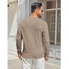 image:imageCOOFANDY Mens Henley Shirts Long Sleeve Casual TShirts Lightweight TeeKhaki