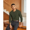 image:imageCOOFANDY Mens Henley Shirts Long Sleeve Lightweight Casual Basic TShirtArmy Green