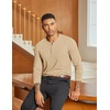 image:imageCOOFANDY Mens Henley Shirts Long Sleeve Lightweight Casual Basic TShirtLight Khaki