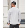image:imageCOOFANDY Mens Henley Shirts Long Sleeve Lightweight Casual Basic TShirtWhite