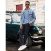image:imageCOOFANDY Mens Henley Shirts Long Sleeve TShirt Lightweight Fashion Casual Pullover Tee ShirtLight Blue