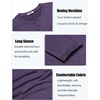 image:imageCOOFANDY Mens Henley Shirts Long Sleeve TShirt Lightweight Fashion Casual Pullover Tee ShirtPurple
