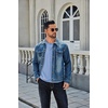 image:imageCOOFANDY Mens Henley TShirt Long Sleeve Casual Lightweight Pullover Shirts Soft Stretch Basic Tees Fall TopsLight Blue