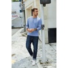 image:imageCOOFANDY Mens Henley TShirt Long Sleeve Casual Lightweight Pullover Shirts Soft Stretch Basic Tees Fall TopsLight Blue
