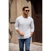 image:imageCOOFANDY Mens Henley TShirts Long Sleeve Casual Cotton Pullover ShirtWhite