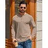 image:imageCOOFANDY Mens Henley TShirts Long Sleeve Casual Pullover Shirt Basic TopsSesame