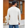 image:imageCOOFANDY Mens Henley TShirts Long Sleeve Casual Pullover Shirt Basic TopsWhite