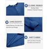 image:imageCOOFANDY Mens Henley TShirts Long Sleeve Pullover Shirt Casual Basic TeesRoyal Blue