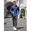 image:imageCOOFANDY Mens Henley TShirts Long Sleeve Pullover Shirt Casual Basic TeesRoyal Blue