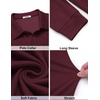 image:imageCOOFANDY Mens Knit Polo Shirt Long Sleeve Polo Sweaters Casual Golf ShirtsDark Red