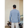 image:imageCOOFANDY Mens Knit Polo Shirt Long Sleeve Polo Sweaters Casual Golf ShirtsDusty Blue