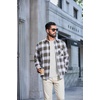 image:imageCOOFANDY Mens Long Sleeve Fleece Crewneck T ShirtAsh