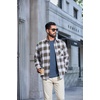 image:imageCOOFANDY Mens Long Sleeve Fleece Crewneck T ShirtCaptain Blue