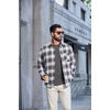 image:imageCOOFANDY Mens Long Sleeve Fleece Crewneck T ShirtDark Grey