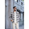 image:imageCOOFANDY Mens Long Sleeve Fleece Crewneck T ShirtWhite