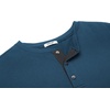 image:imageCOOFANDY Mens Long Sleeve Henley Shirts Cotton TShirts Casual Pullover Shirt Soft Stretch Basic Tees Fall TopsDark Blue