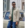 image:imageCOOFANDY Mens Long Sleeve Polo Shirt Casual Polo Tshirt Collared Golf ShirtGreen