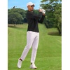 image:imageCOOFANDY Mens Long Sleeve Polo Shirt Golf Lightweight Breathable Moisture Wicking Shirt for Business Casual Work Outdoor3 Pack Black  Dark Grey  Wine Red