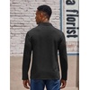 image:imageCOOFANDY Mens Long Sleeve Polo Shirts Casual Basic Lightweight Button TeeBlack