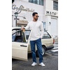 image:imageCOOFANDY Mens Long Sleeve Shirts Crew Neck Cotton TShirt Casual ShirtsAll White