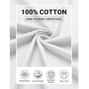 image:imageCOOFANDY Mens Long Sleeve Shirts Crew Neck Cotton TShirt Casual ShirtsAll White
