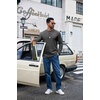 image:imageCOOFANDY Mens Long Sleeve Shirts Crew Neck Cotton TShirt Casual ShirtsDark Grey