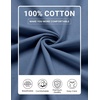image:imageCOOFANDY Mens Long Sleeve Shirts Crew Neck Cotton TShirt Casual ShirtsGrey Blue