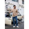 image:imageCOOFANDY Mens Long Sleeve Shirts Crew Neck Cotton TShirt Casual ShirtsKhaki
