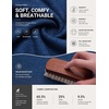 image:imageCOOFANDY Mens Long Sleeve T Shirt Cotton Blend Casual Tee ShirtsBlue