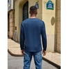 image:imageCOOFANDY Mens Long Sleeve T Shirt Cotton Blend Casual Tee ShirtsBlue