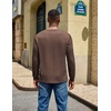 image:imageCOOFANDY Mens Long Sleeve T Shirt Cotton Blend Casual Tee ShirtsBrown