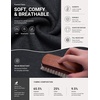 image:imageCOOFANDY Mens Long Sleeve T Shirt Cotton Blend Casual Tee ShirtsDark Grey
