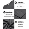 image:imageCOOFANDY Mens Long Sleeve T Shirts Crew Neck Casual Basic Pullover ShirtDark Grey