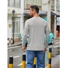 image:imageCOOFANDY Mens Long Sleeve T Shirts Crew Neck Casual Basic Pullover ShirtLight Grey