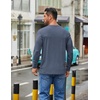 image:imageCOOFANDY Mens Long Sleeve T Shirts Crew Neck Casual Basic Pullover ShirtNavy Blue