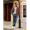 image:imageCOOFANDY Mens Long Sleeve Tee Shirts Casual Crewneck Raglan TShirts Stretchy Baseball Pullover TeeLight Gray