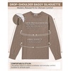 image:imageCOOFANDY Mens Long Sleeve Tee Shirts Cotton Vintage Washed T Shirts Relaxed Fit Basic TeesKhaki