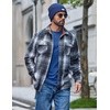 image:imageCOOFANDY Mens Long Sleeve Tee Shirts Crew Neck Casual Soft Basic T ShirtsBlue
