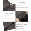 image:imageCOOFANDY Mens Long Sleeve Tee Shirts Crew Neck Casual Soft Basic T ShirtsDark Grey