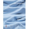 image:imageCOOFANDY Mens Long Sleeve Tee Shirts Crew Neck Casual Soft Basic T ShirtsLight Blue