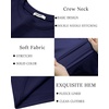 image:imageCOOFANDY Mens Long Sleeve Tee Shirts Crew Neck Casual Soft Basic T ShirtsNavy Blue