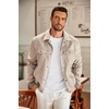 image:imageCOOFANDY Mens Long Sleeve Tee Shirts Crew Neck Casual Soft TeesAll White