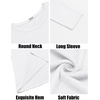 image:imageCOOFANDY Mens Long Sleeve Tee Shirts Crew Neck Casual Soft TeesAll White
