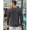 image:imageCOOFANDY Mens Long Sleeve Tee Shirts Crew Neck Casual Soft TeesDark Grey