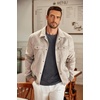 image:imageCOOFANDY Mens Long Sleeve Tee Shirts Crew Neck Casual Soft TeesDark Grey