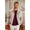 image:imageCOOFANDY Mens Long Sleeve Tee Shirts Crew Neck Casual Soft TeesHeather Burgundy