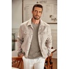 image:imageCOOFANDY Mens Long Sleeve Tee Shirts Crew Neck Casual Soft TeesKhaki
